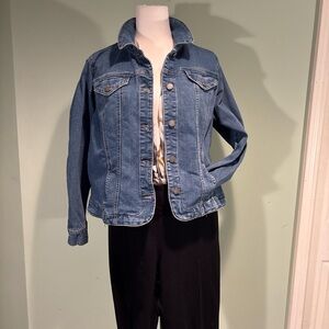 Charter Club womens Denim Jacket w/pockets size XL Petite